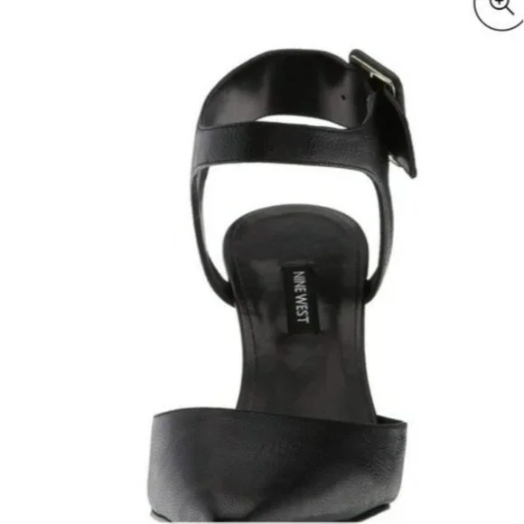 Nine West Elisabeti Leather Pointed Toe Formal Slingback Sandals - Picture 2 of 7